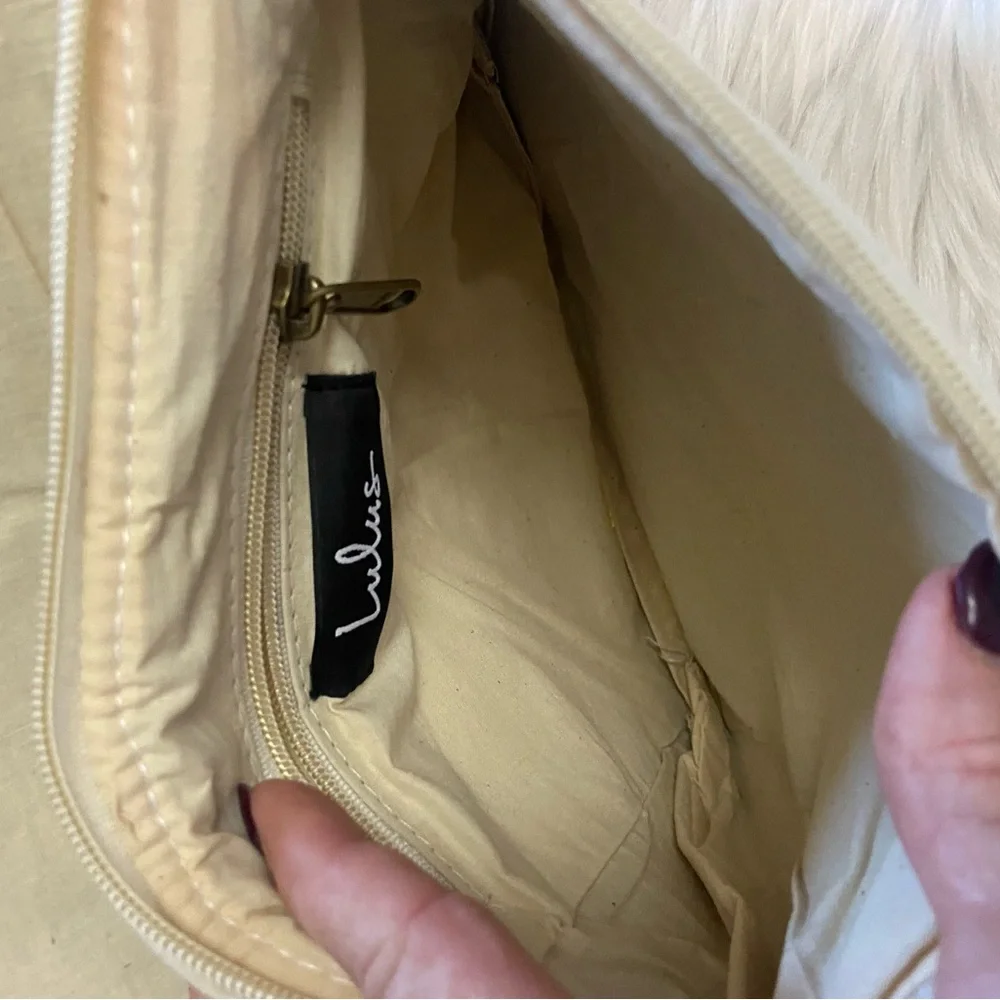 Lulus Tribal Chic Crossbody Bag - Cream and Multicolor - Picture 5 of 8